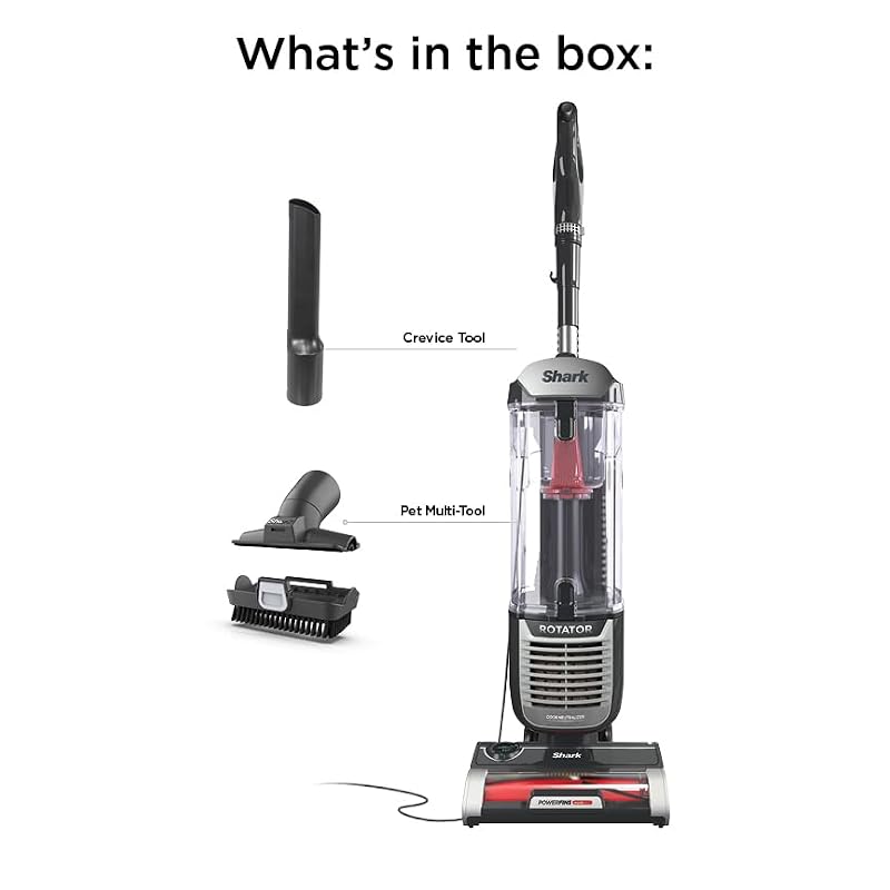 Shark ZU102 Rotator Pet Upright Vacuum with PowerFins HairPro and Odor Neutralizer