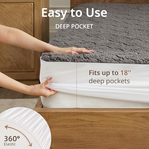 Heated Mattress Pad Twin XL - 9 Heat Settings, Deep Pocket, Machine Washable