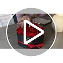 Preserved Red Roses in Heart-Shaped Box - 16 Forever Flowers Gift