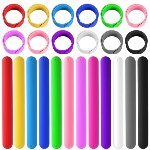 Silicone Wrapping Paper Roll Holder Clips 36 Pcs Steel-Reinforced Snap Bands