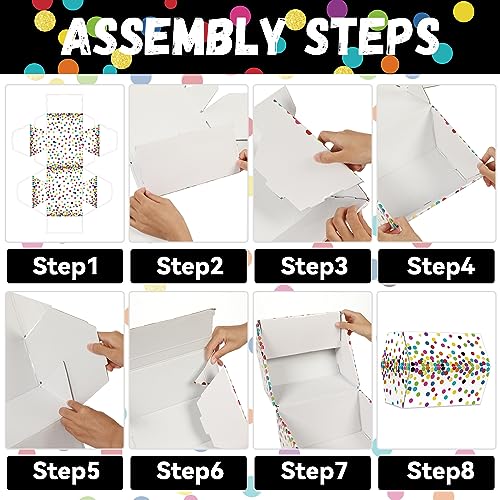 Confetti Treasure Chest Box for Classroom Rewards and Toy Storage