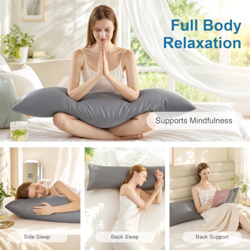 Cooling Weighted Body Pillow with Tencel Cover - 48" x 14"