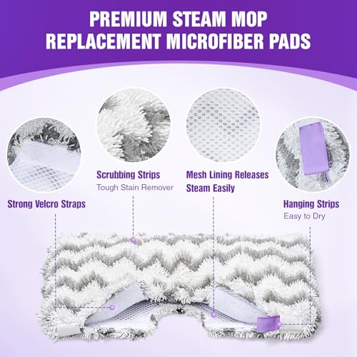 NXPPYY Steam Mop Replacement Pads for Shark Pocket Mop S3501 S3601 S3901, 3 Pack