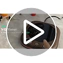 MQUPIN Wood Grain Coffee Mug Warmer with LED Lights, 3 Temp Settings, Auto Shut Off