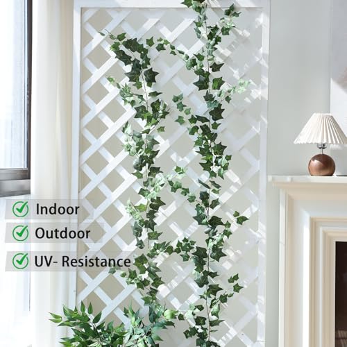 2 Pack Artificial Ivy Vines 79-Inch Silk Hanging Greenery for Home Decor