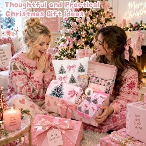 Cute Pink Coquette Bow Christmas Gift Set for Women - Variation: Cute