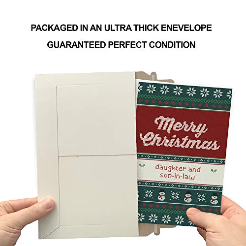Christmas Card for Daughter and Son-in-Law - Made in USA Eco-Friendly Thick Card Stock