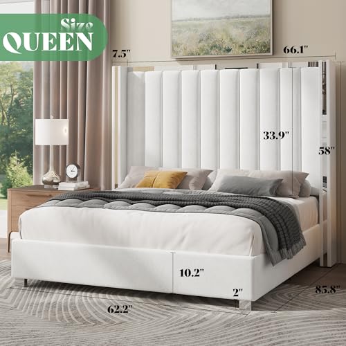 5-Piece Queen Bedroom Furniture Set with Platform Bed and Storage