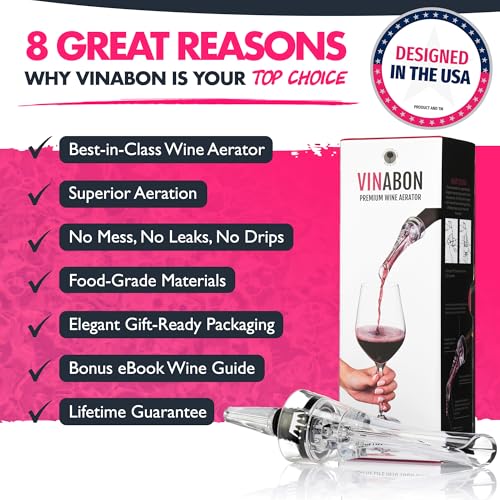 Wine Aerator Pourer Spout – Professional No-Drip Bottle Decanter