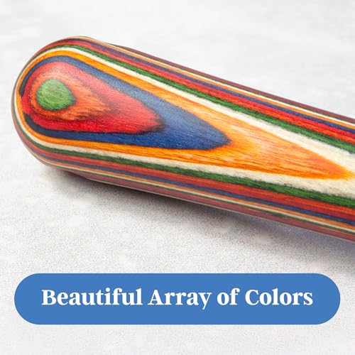 Baltique Marrakesh Cocktail Muddler with Colorful Wooden Handle, Nylon Head - Includes Variation