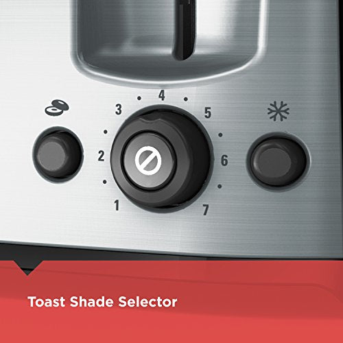 4-Slice Countertop Toaster with Extra-Wide Slots & Bagel Function