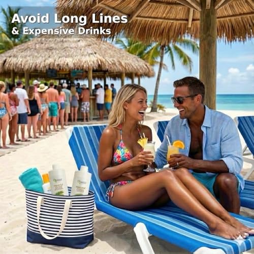 Cruise Runners Hidden Liquor Flasks - 2x17.3oz Discreet Shampoo Bottles for Cruise, Travel & Parties