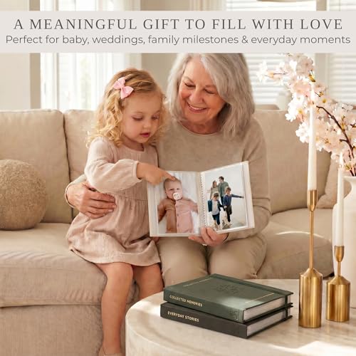 Linen Photo Album Set of 3 for 4x6 Photos, Holds 216 Pictures