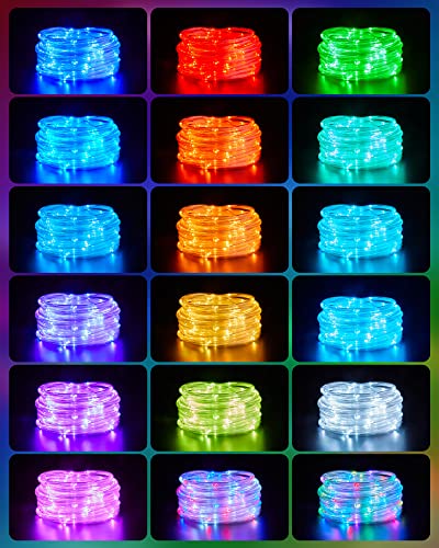 Color Changing Rope Lights Outdoor 99ft Connectable LED String Lights - 18 Colors