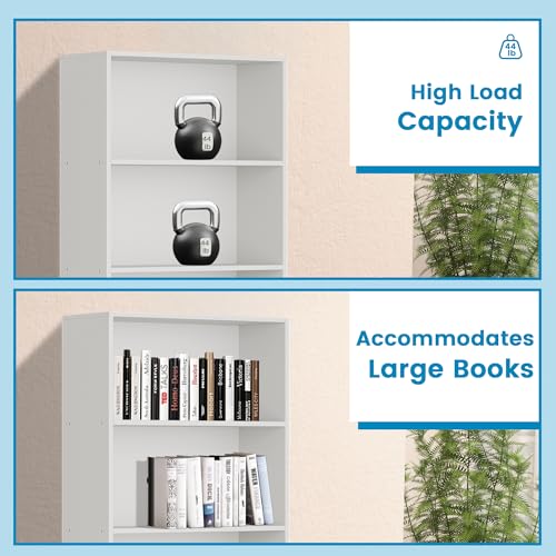 71-Inch 6-Tier Tall Open Bookshelf, Modern Display Bookcase for Home Office
