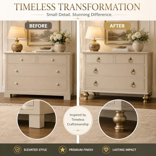 4 Pcs Unfinished Wood Finials, 5.9-Inch Decorative Post Caps for Furniture