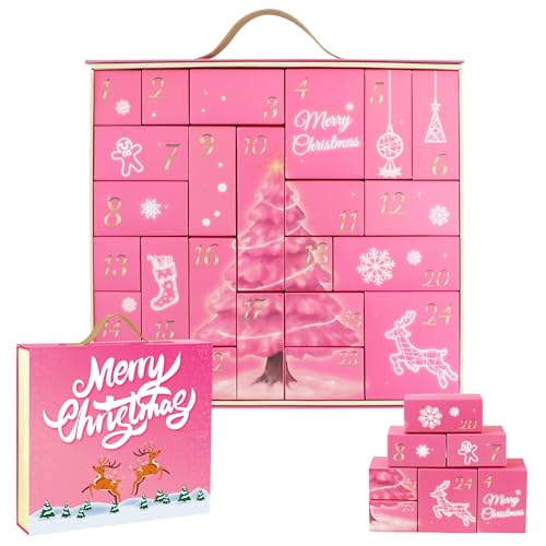 Reusable DIY Empty Advent Calendar Boxes - 24 Day Fillable Countdown Set