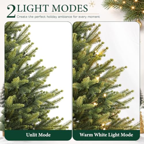 Alupssuc 2ft Prelit Mini Christmas Tree for Tabletop Desk Decor
