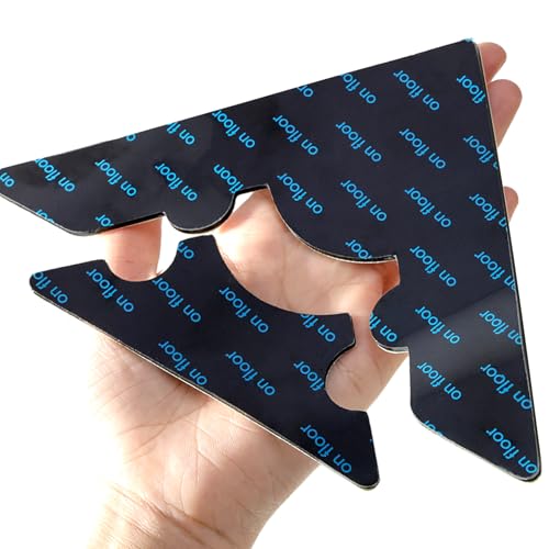 Reusable Non-Slip Rug Grippers - 8 Piece Double-Sided Carpet Tape Set