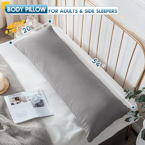 Memory Foam Body Pillow - 54 Inch Long Bed Pillow for Adults