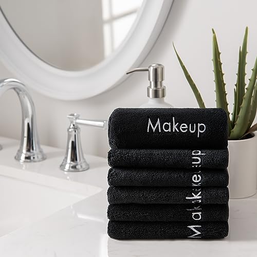6-Pack Microfiber Makeup Remover Washcloths, Ultra Soft Coral Fleece