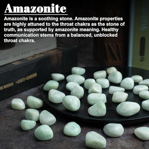 Natural Crystal Tumbled Stones Kit - 2000+ Carats for Reiki and Meditation