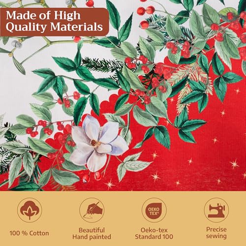 Maison d'Hermine Holiday Noel Rectangular 70x120 Inch Cotton Tablecloth