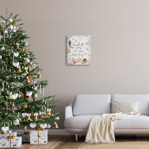 Unframed Nautical Christmas Song Pun Canvas Wall Art 20x16 inches