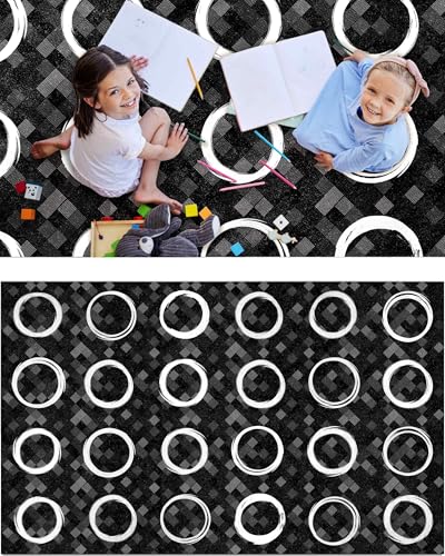Large Classroom Rug 6x9 - Washable Elementary Kids Playroom Carpet