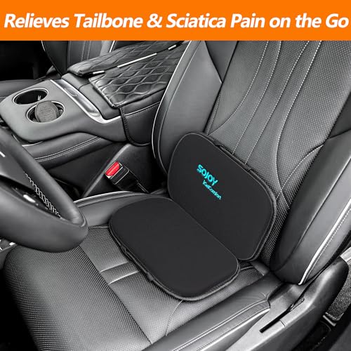 Foldable Gel and Memory Foam Seat Cushion for Office Chair and Travel