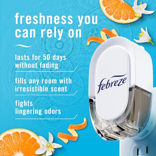 Plug-In Air Freshener Scented Oil Refills, Odor Eliminating, 4 Pack (0.87 oz)