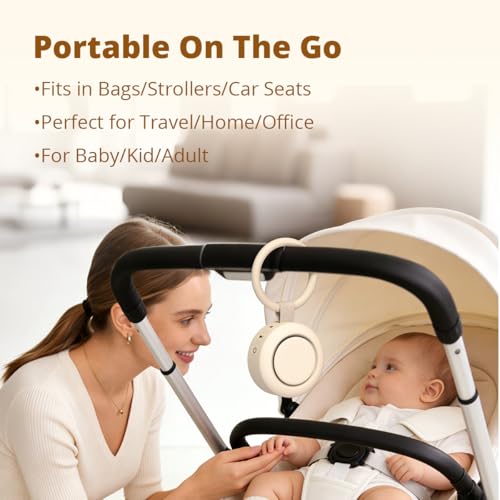 Portable Baby White Noise Machine with 30 Soothing Sounds & Timers