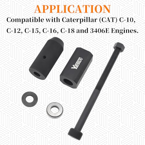 Injector Sleeve Cup Remover and Installer Tool Kit for Heavy-Duty Engines