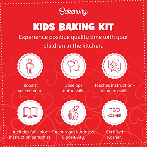 Kids Cookie Baking Kit with Pre-Measured Ingredients & Cookie Cutter