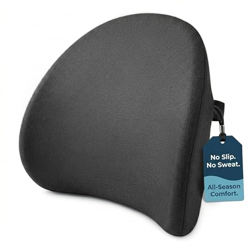 Lumbar Support Pillow for Office Chair & Car Seat - Memory Foam