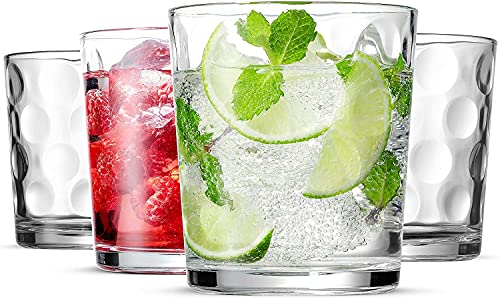 Bella Vino Set of 12 Elegant Stackable Glasses - Water, Wine, Juice & More