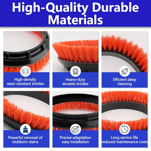 10.5-inch Heavy-Duty Floor Scrub Brush for Tile and Resilient Surfaces