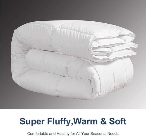 ACCURATEX Queen Duvet Insert - Fluffy 400GSM Down Alternative Comforter | Heavyweight & Warm, White, 90x90