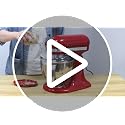 Wanyshapy Clear Pouring Shield for KitchenAid 4.5-5 Qt Tilt Head Mixer, Stainless Steel Bowl Accessory