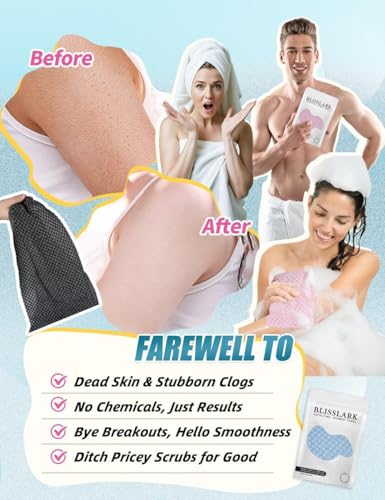 Pink Blissal Exfoliating Shower Towel 48