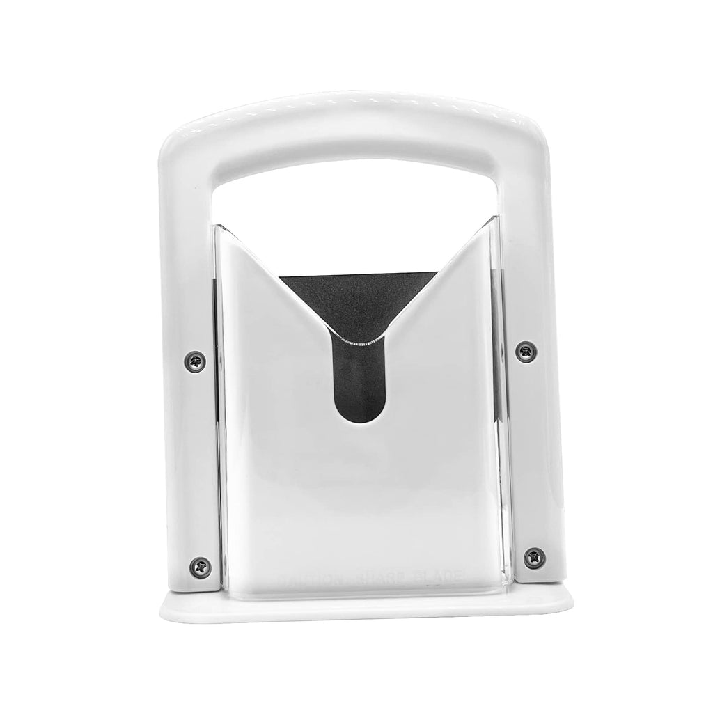 Bagel Slicer, Bagel Cutter Stainless Steel (White)