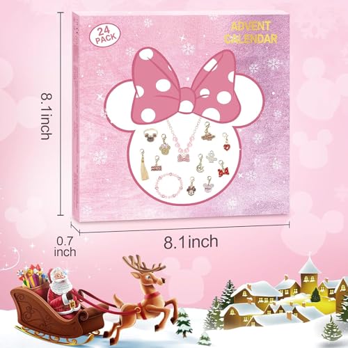Kids DIY Jewelry Christmas Advent Calendar - 24 Day Holiday Countdown Set
