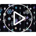 Pink Blume Iridescent Snowflake Garland - Winter Wonderland Party Decorations