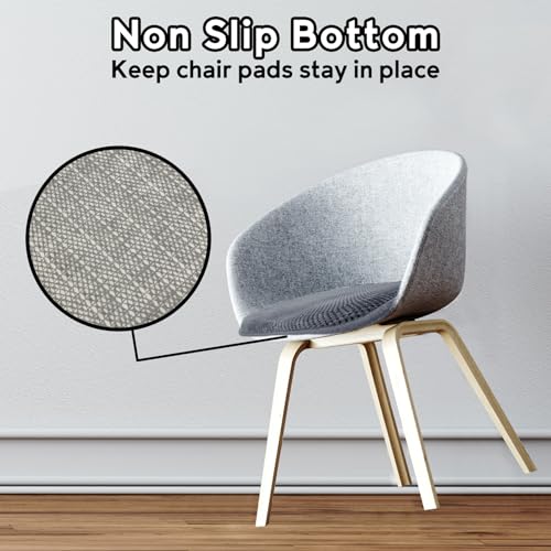 U-Shaped Foam Dining Chair Cushions, Non-Slip Kitchen Seat Pads 17x15