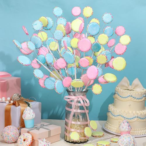 Vivid Style 12 Pcs Candy Land Christmas Tree Picks, 20-Inch Holiday Decor