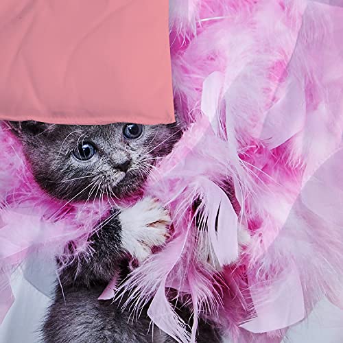 Twin Cat Comforter Set for Kids - Cute Pink Bedding 3Pcs