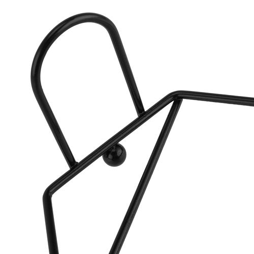 FUNSUEI Set of 10 Metal Coaster Holder, Black Iron Metal Coaster Holder for 4 Inch Round and Square Coasters, Fit 4-6 Pieces Coasters