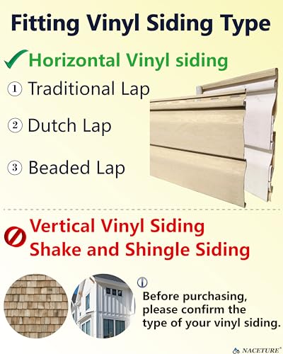 Vinyl Siding Hooks Clips for Outdoor Decor and Security Cameras 6-Pack