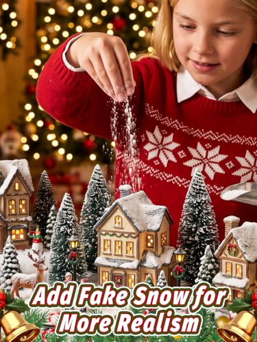 Cosweet 3 Pack 3'x8' Artificial Snow Blankets for Christmas Village - Variation 3