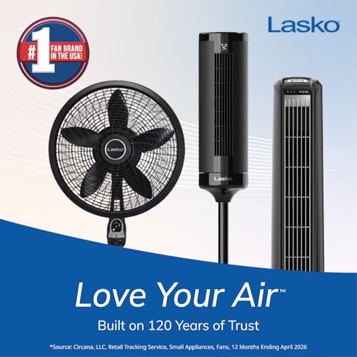 Lasko Cyclone Oscillating Pedestal Fan with Remote Control, 18" Blade, 54"